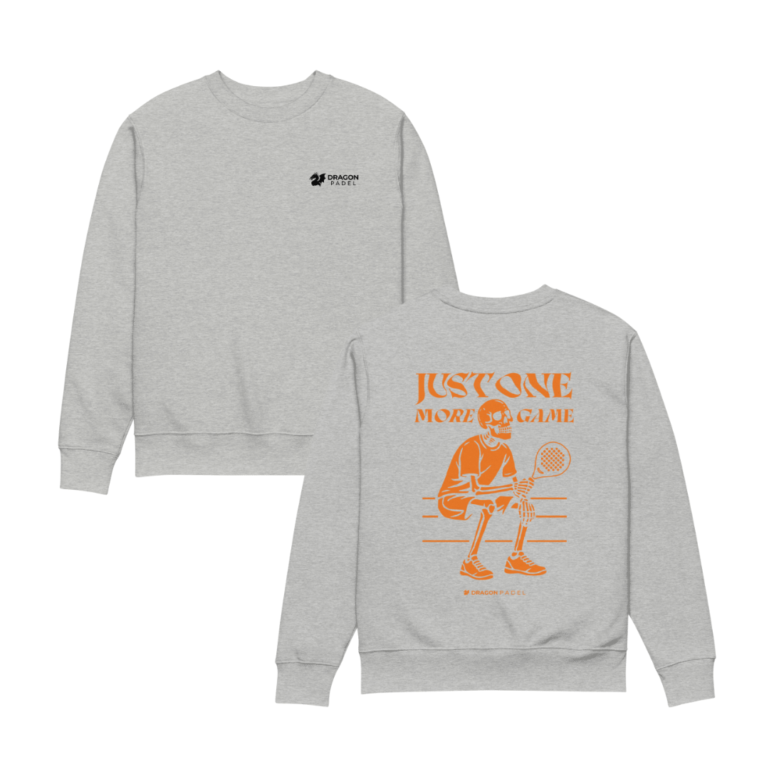 Dragon Padel Unisex Sweatshirt - Just One More Game (Grey)