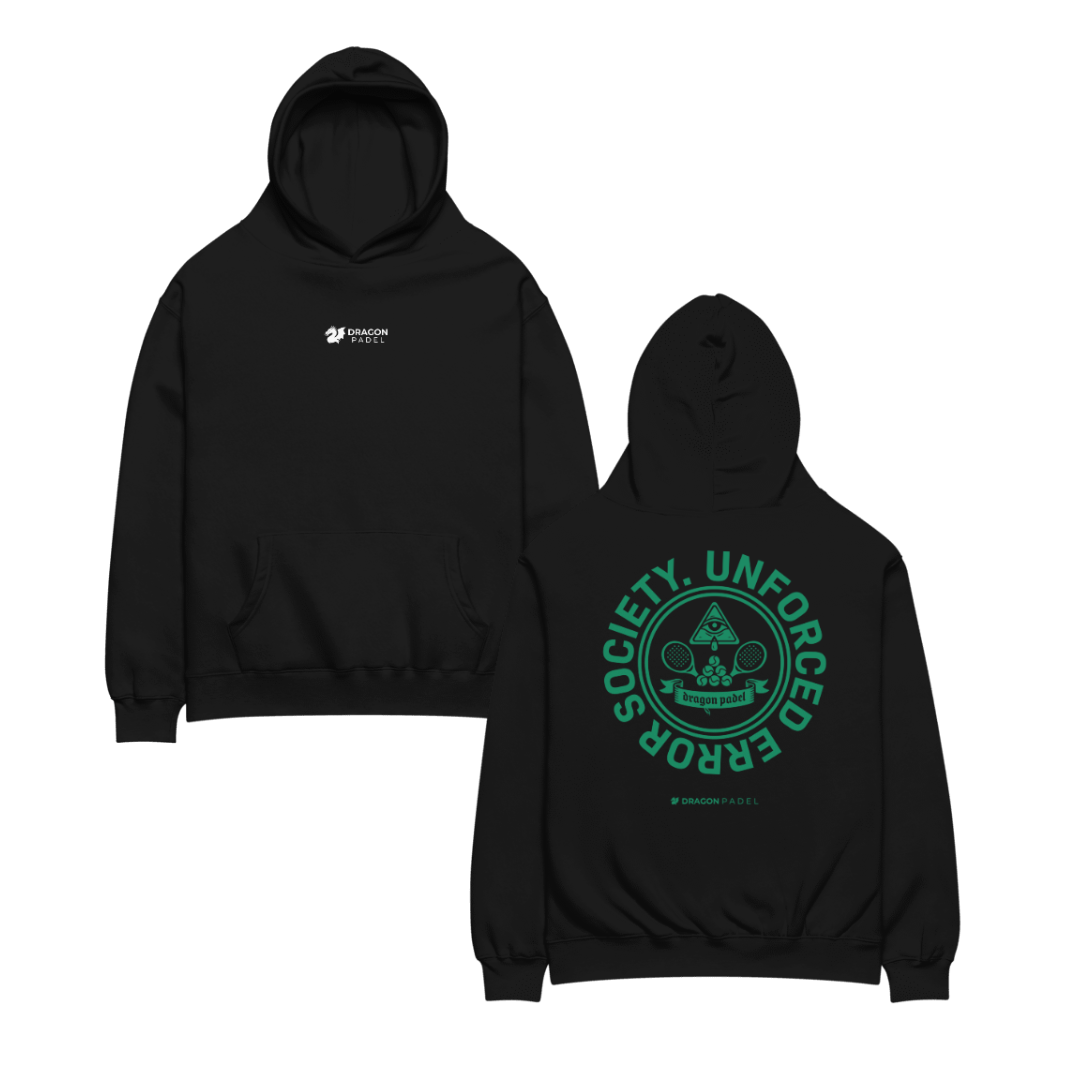 Dragon Padel Unisex Hoodie - Unforced Error Society (Black)