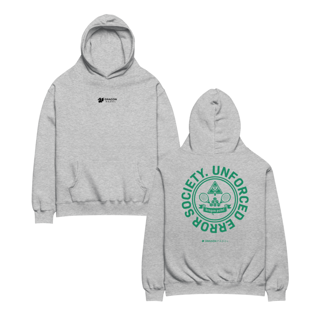 Dragon Padel Unisex Hoodie - Unforced Error Society (Grey)