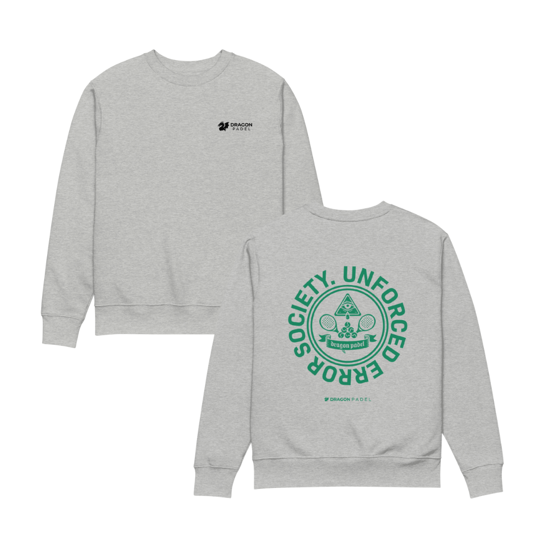 Dragon Padel Unisex Sweatshirt - Unforced Error Society (Grey)