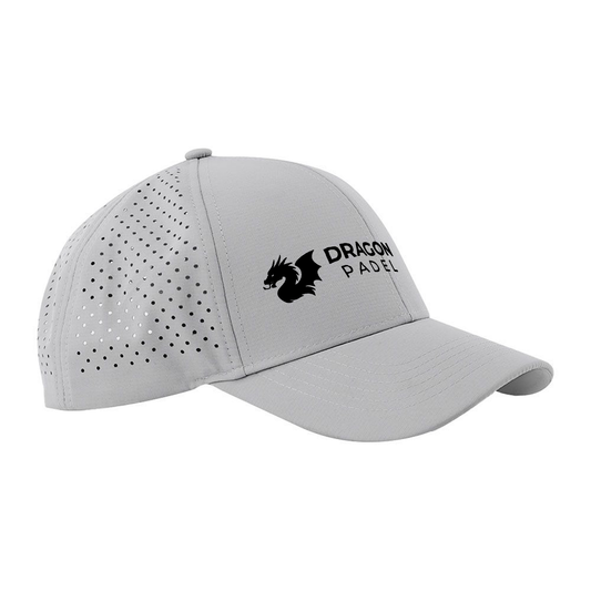 Dragon Padel Classic Logo Performance Trucker Cap (Light Grey)