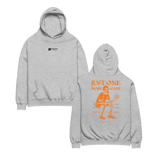 Dragon Padel Unisex Hoodie - Just One More Game (Grey)