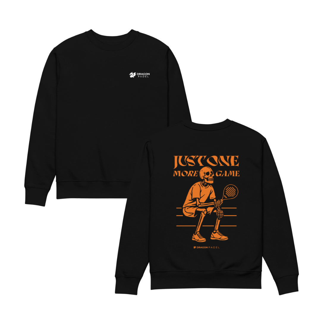 Dragon Padel Unisex Sweatshirt - Just One More Game (Black)