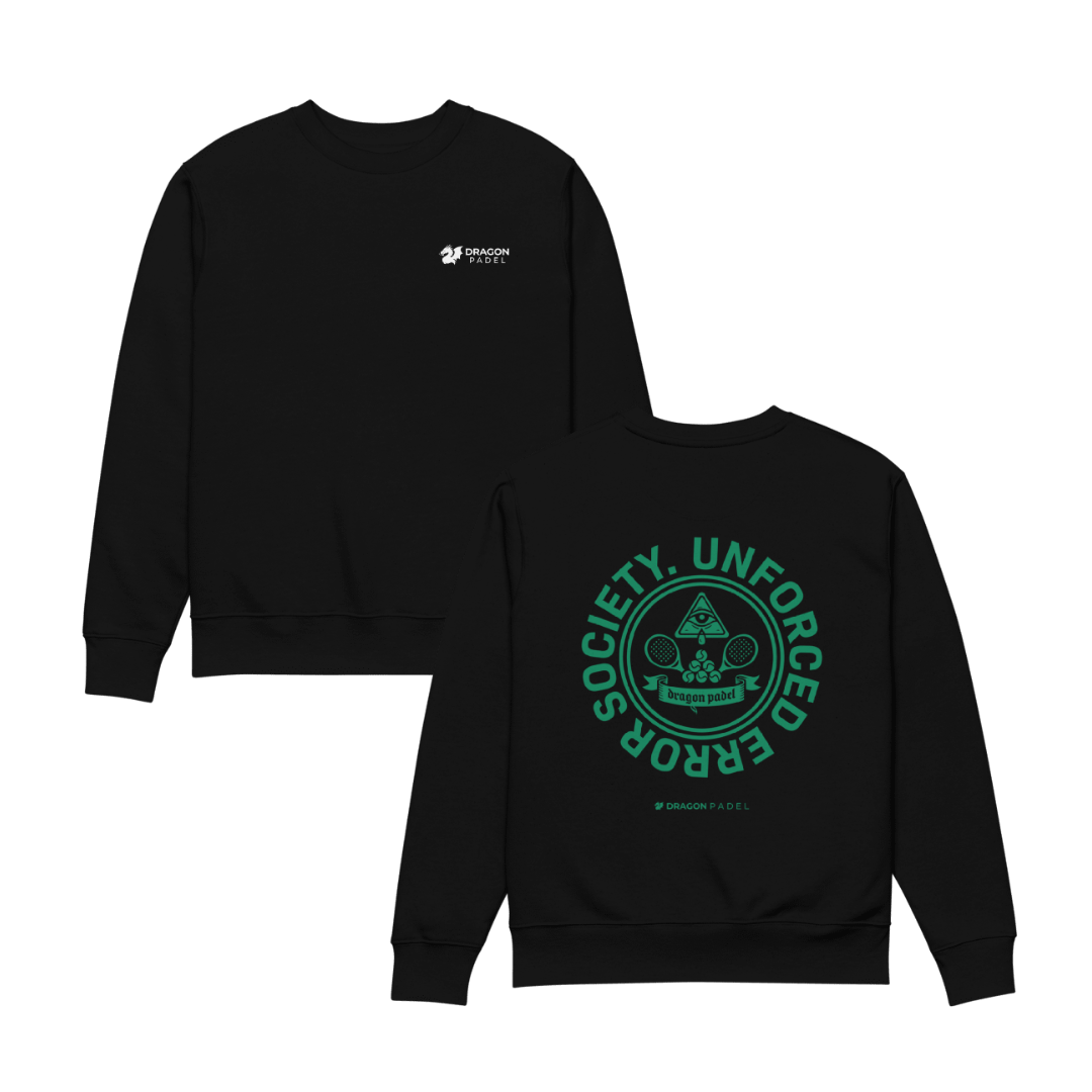 Dragon Padel Unisex Sweatshirt - Unforced Error Society (Black)