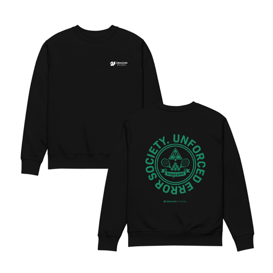 Dragon Padel Unisex Sweatshirt - Unforced Error Society (Black)